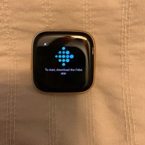 Rose gold Fitbit Versa 2